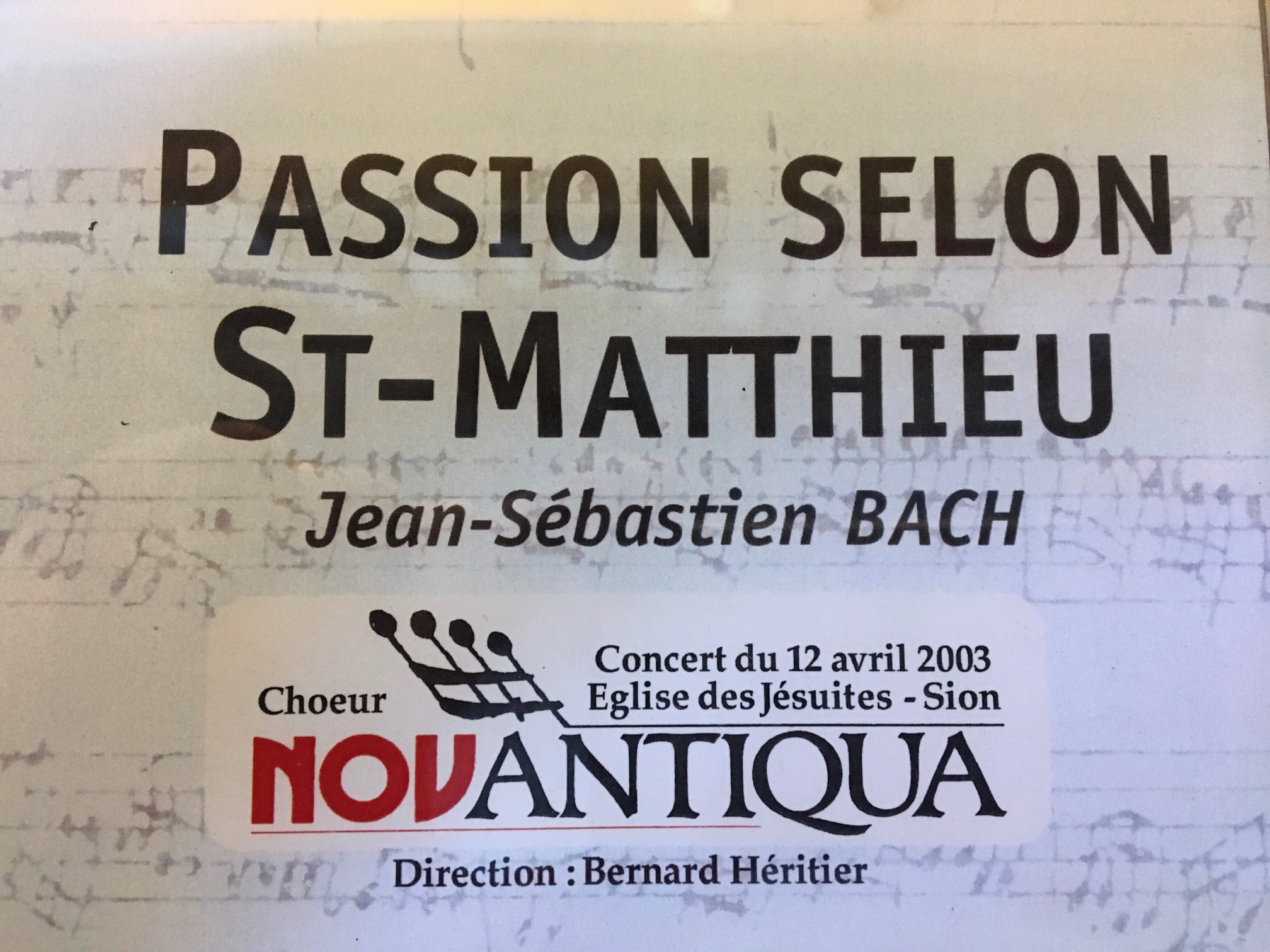 Passion selon St-Matthieu